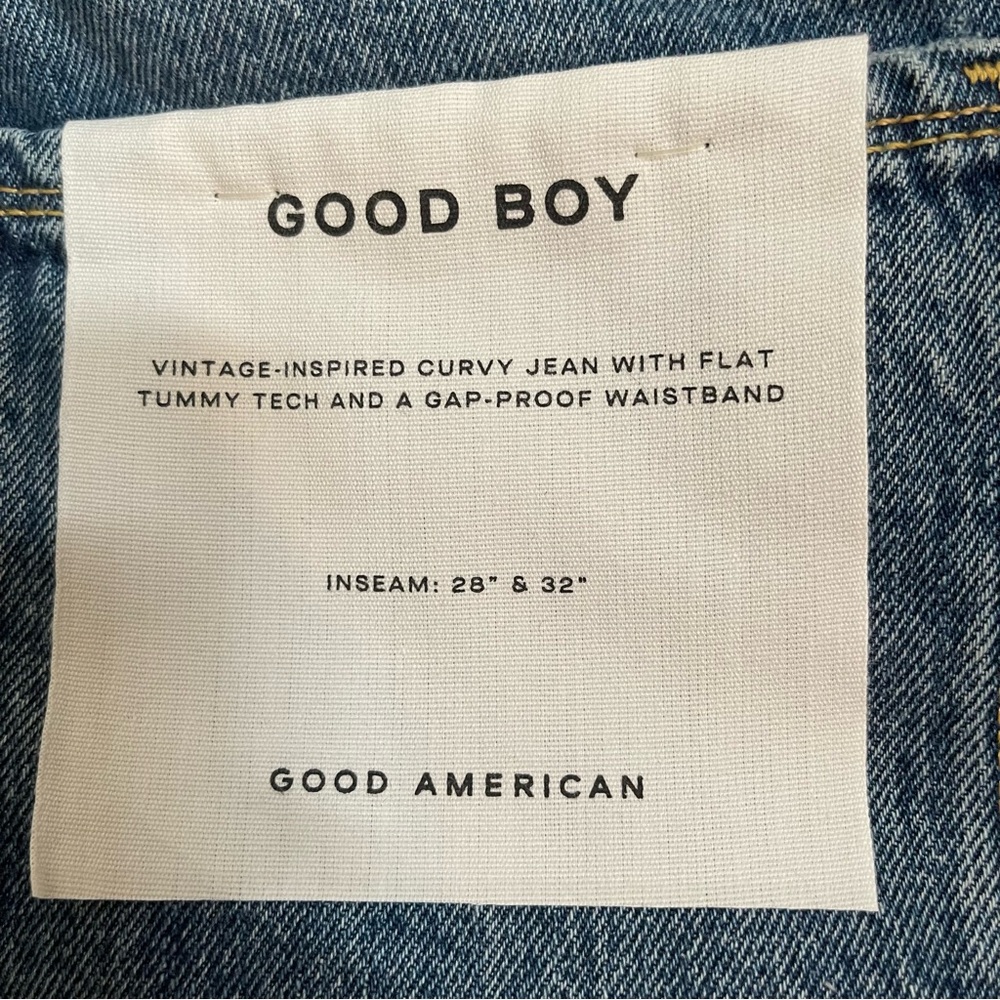 NWT! Good American Women’s Good Boy Boyfriend Straight Leg Jeans - Size 8/29 - Picture 11 of 13